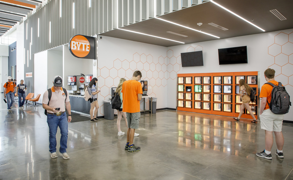 An image of students at the BYTE dining option.